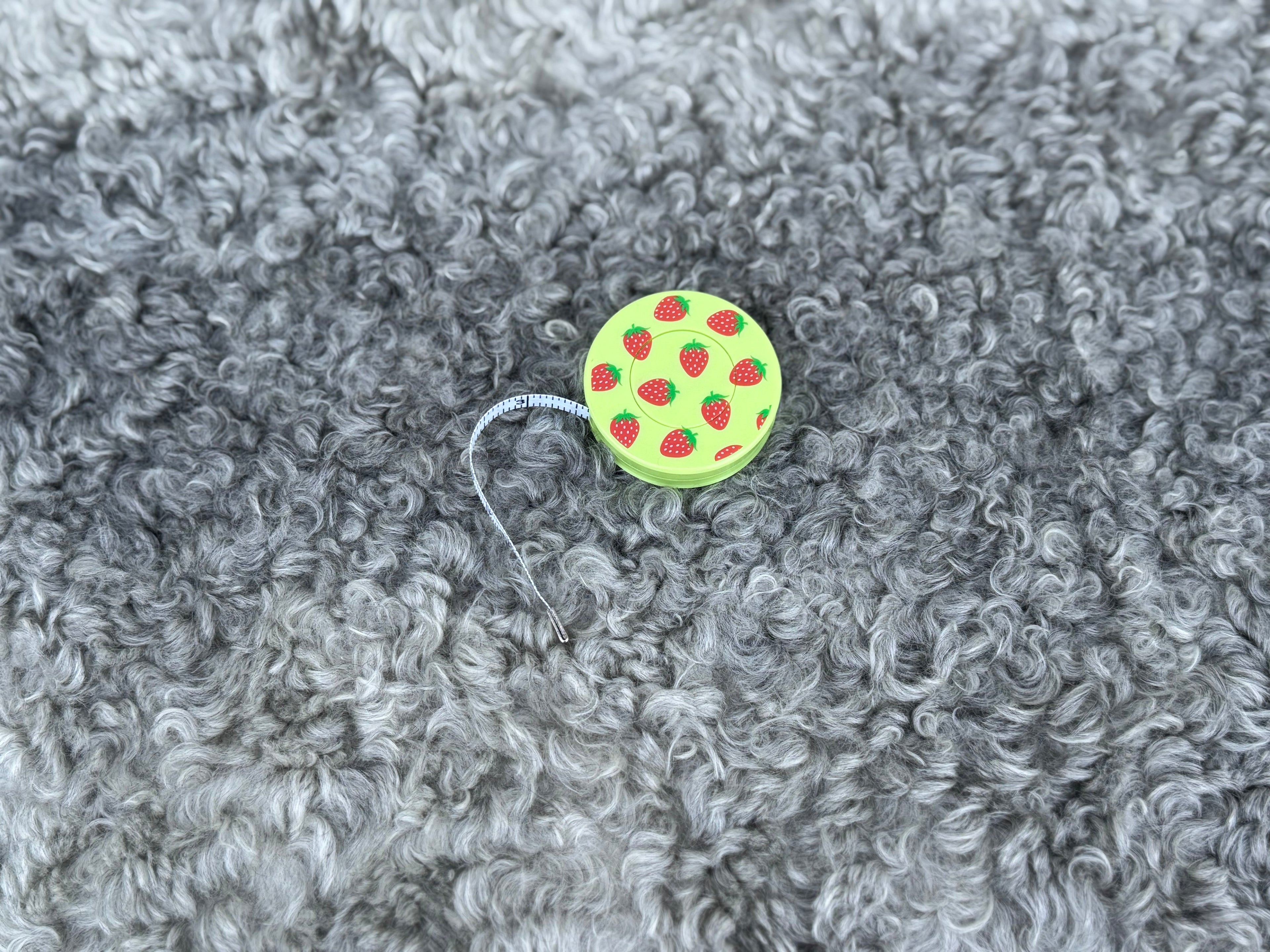 Måttband, jordgubbar