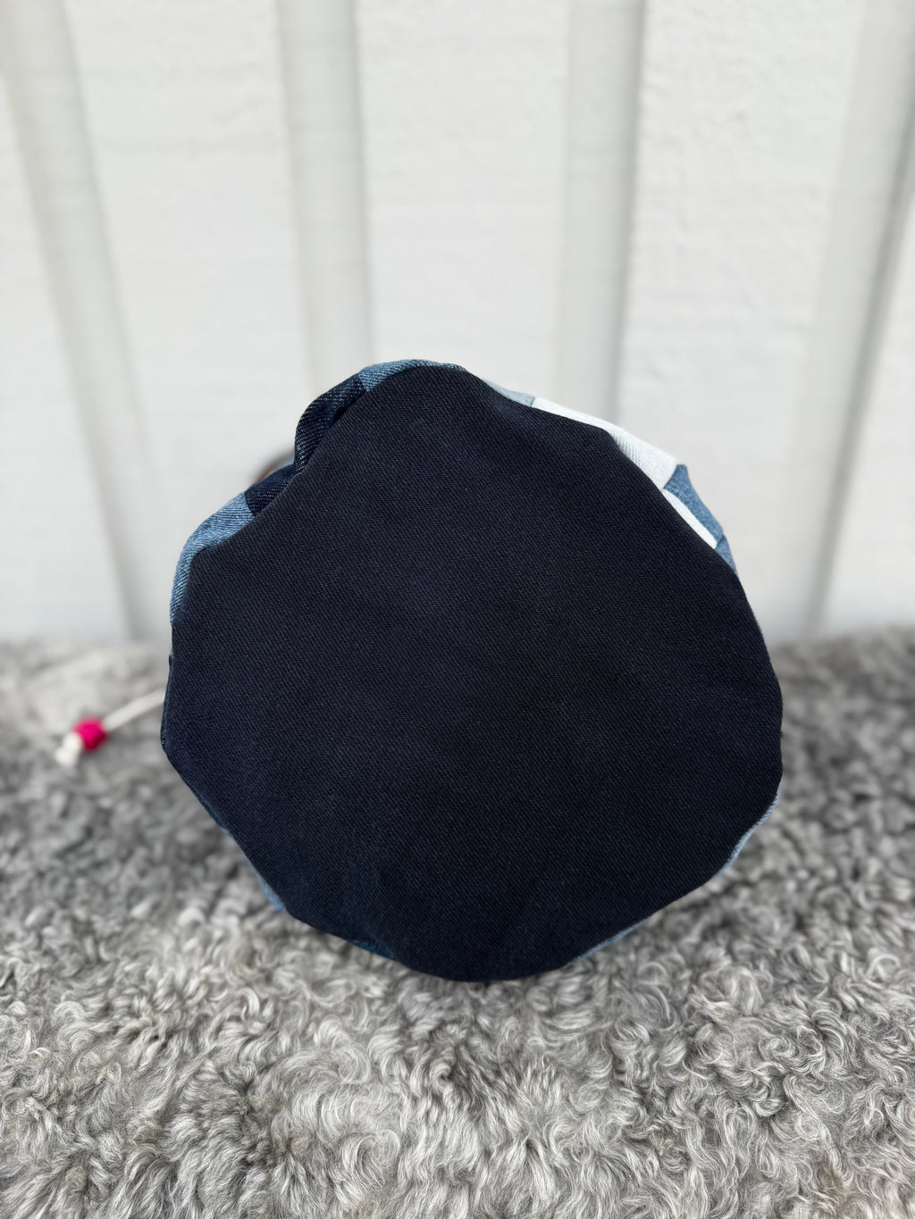 Projektpåse, stor, upcycled jeans, no 8