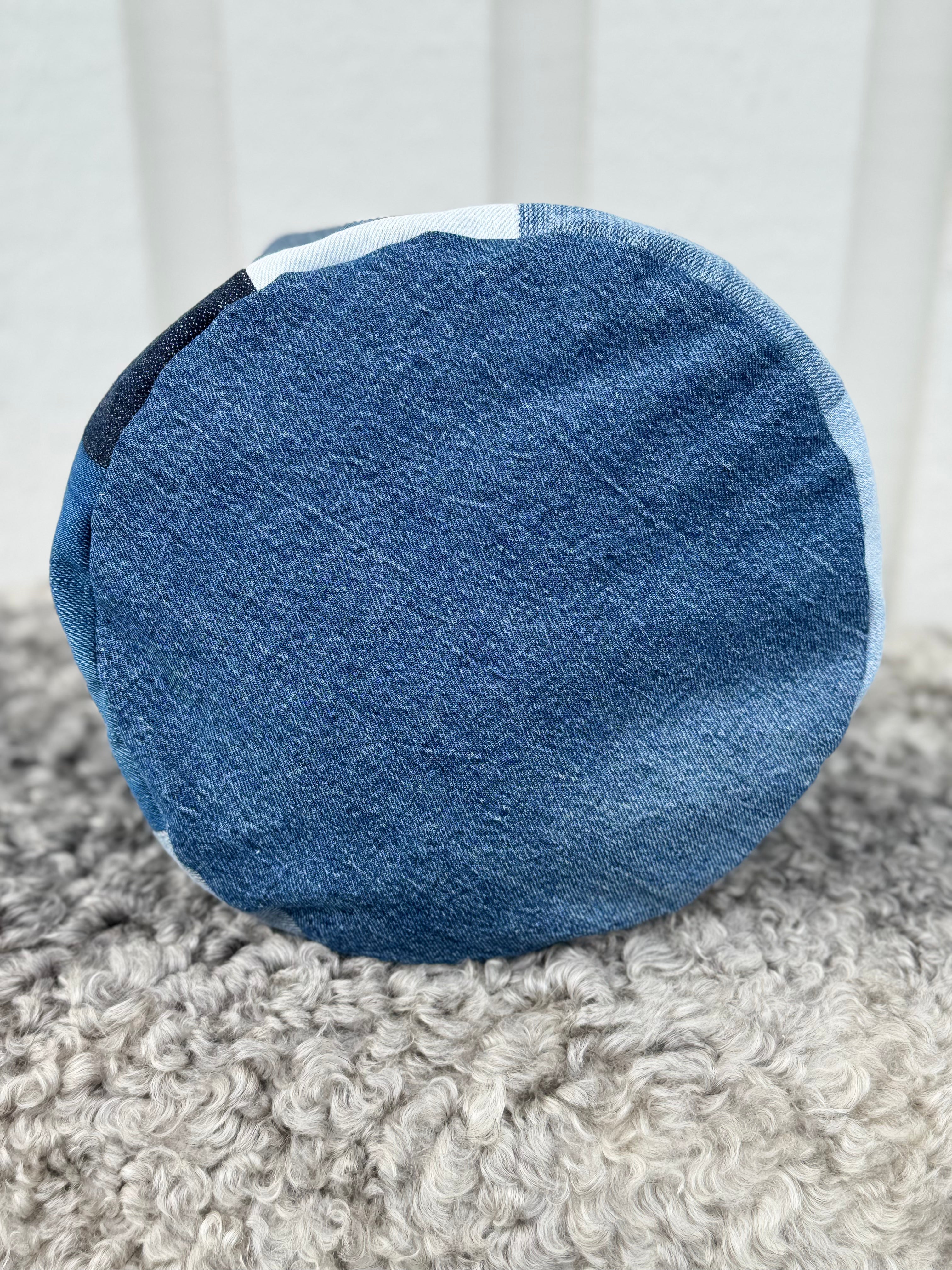 Projektpåse, stor, upcycled jeans, no 3