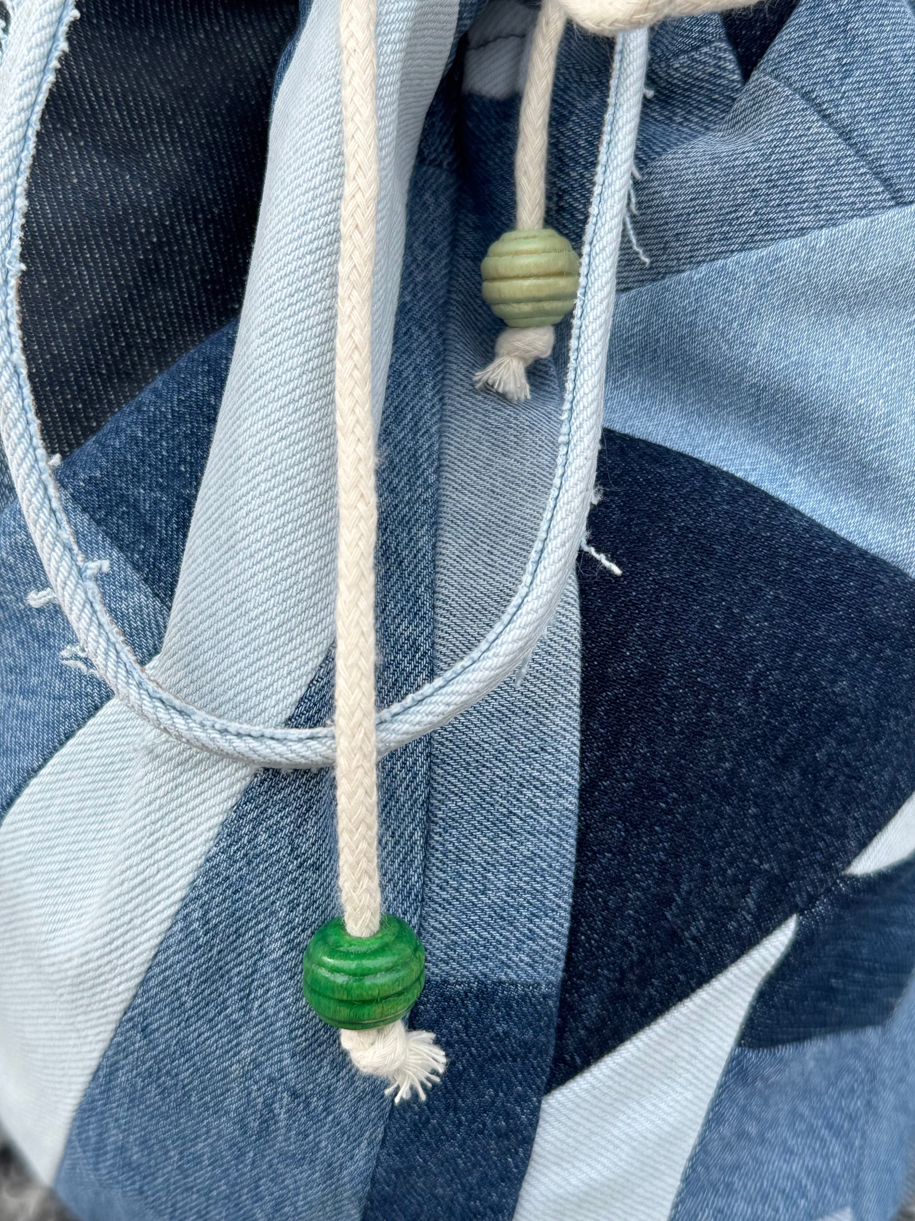 Projektpåse, stor, upcycled jeans, no 5