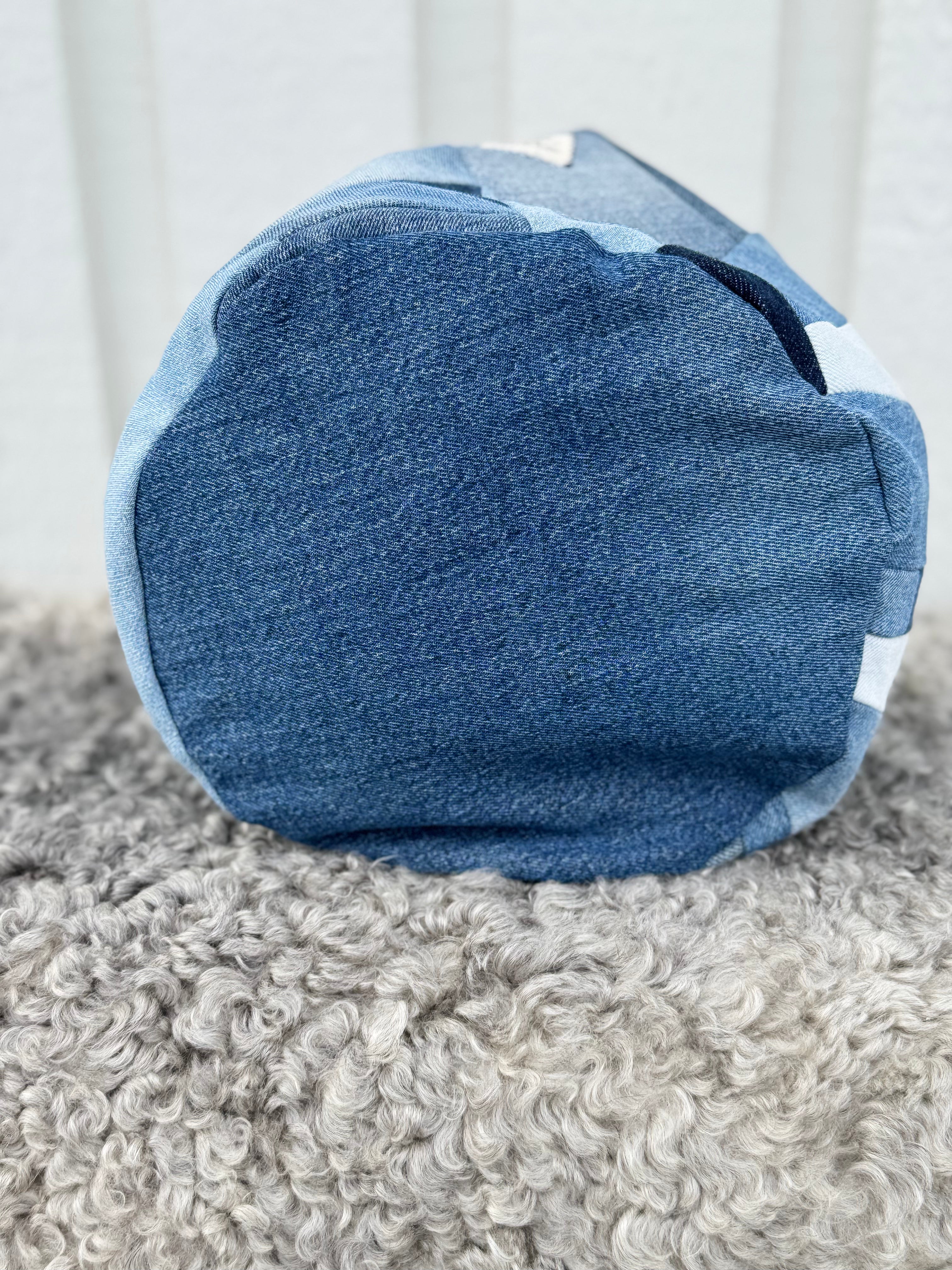 Projektpåse, stor, upcycled jeans, no 5