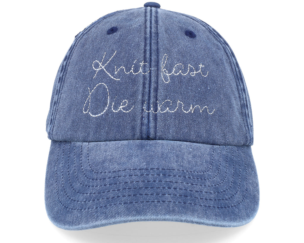 Keps "Knit fast die warm"