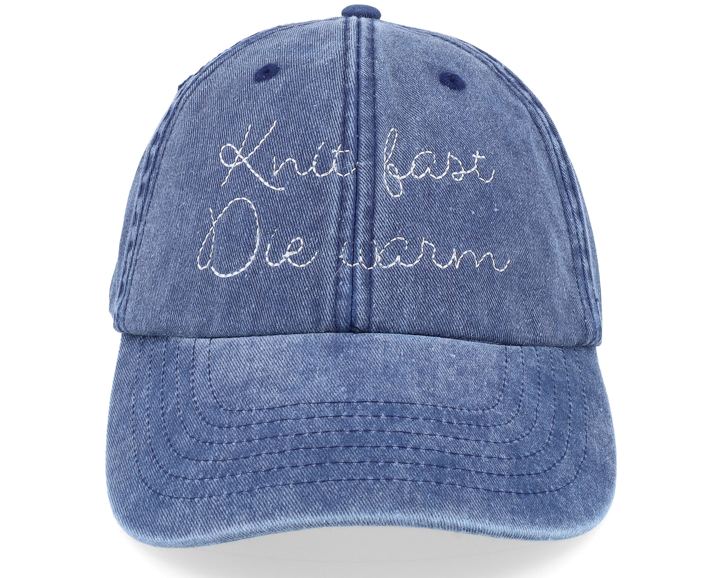 Keps "Knit fast die warm"